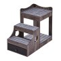 VEVOR Pet Bunk Bed with Removable Stairs, Dog/Cat Window Perch with Storage, Multi-Level Bed Window Perch Dog Bedside Sleeper Couch, Small Pet Seat Platform, Indoor Use (Gray)