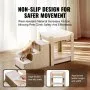 VEVOR Pet Bunk Bed with Stairs Dog/Cat Window Perch for Bedside Indoor Use