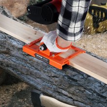 VEVOR Chainsaw Mill, Vertical Lumber Cutting Guide with 5.1-15.2cm Cutting Width, Cast Iron Portable Timber Chainsaw Attachment, Lightweight Wood Timber Milling Attachment for Builders and Woodworkers