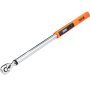 VEVOR digital torque wrench with an orange handle and digital display screen.