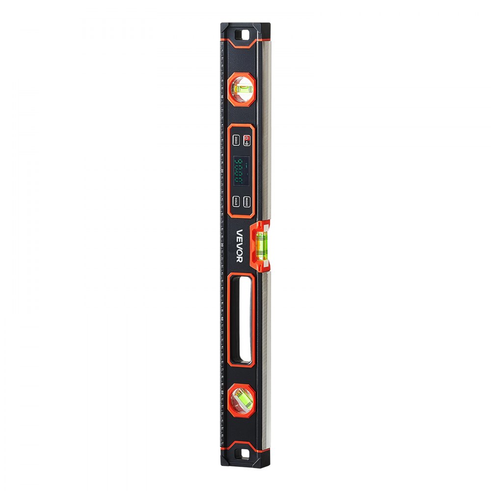 VEVOR Digital Level, 600 mm, Magnetic Electronic Level with LED Backlit Display, 360° Electronic Leveler Tool with 0°/45°/90° Bubble Vials, IP54 Rating for Construction Carpentry Home Renovation