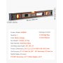 VEVOR Digital Level, 600 mm, Magnetic Electronic Level with LED Backlit Display, 360° Electronic Leveler Tool with 0°/45°/90° Bubble Vials, IP54 Rating for Construction Carpentry Home Renovation