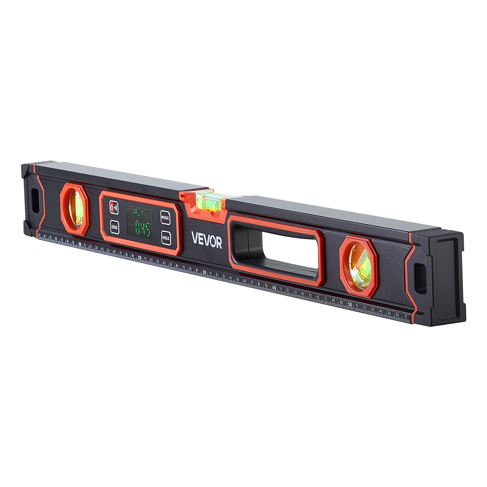 VEVOR Digital Level, 600 mm, Magnetic Electronic Level with LED Backlit Display, 360° Electronic Leveler Tool with 0°/45°/90° Bubble Vials, IP54 Rating for Construction Carpentry Home Renovation