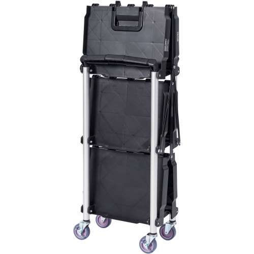 Chariot Pliable 3 étagères – Capacité 50 Lbs – Pour Atelier, Boutique Ou Rangement – Neuf, Livraison Directe