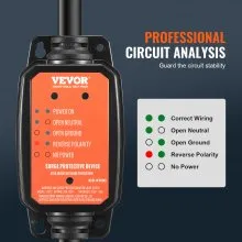 VEVOR RV Surge Protector, 30 Amp, 2700 Joules RV Voltage Protector Monitor Circuit Analyzer Power Guard, with Surge Protection Waterproof Cover Anti-Theft Lock for RV Camper Trailer, ETL Certified