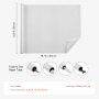 VEVOR Window Privacy Film, Frosted Glass Window Film, Sun Blocking Heat Control, Non Adhesive Static Cling Reflective Window Tint for Home and Office, Glass Door Bathroom Covering, 23.6 in x 6.5 ft