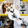Vevor Trinocular Compound Microscope Compound Light Microscope 40x-2500x W/ Led