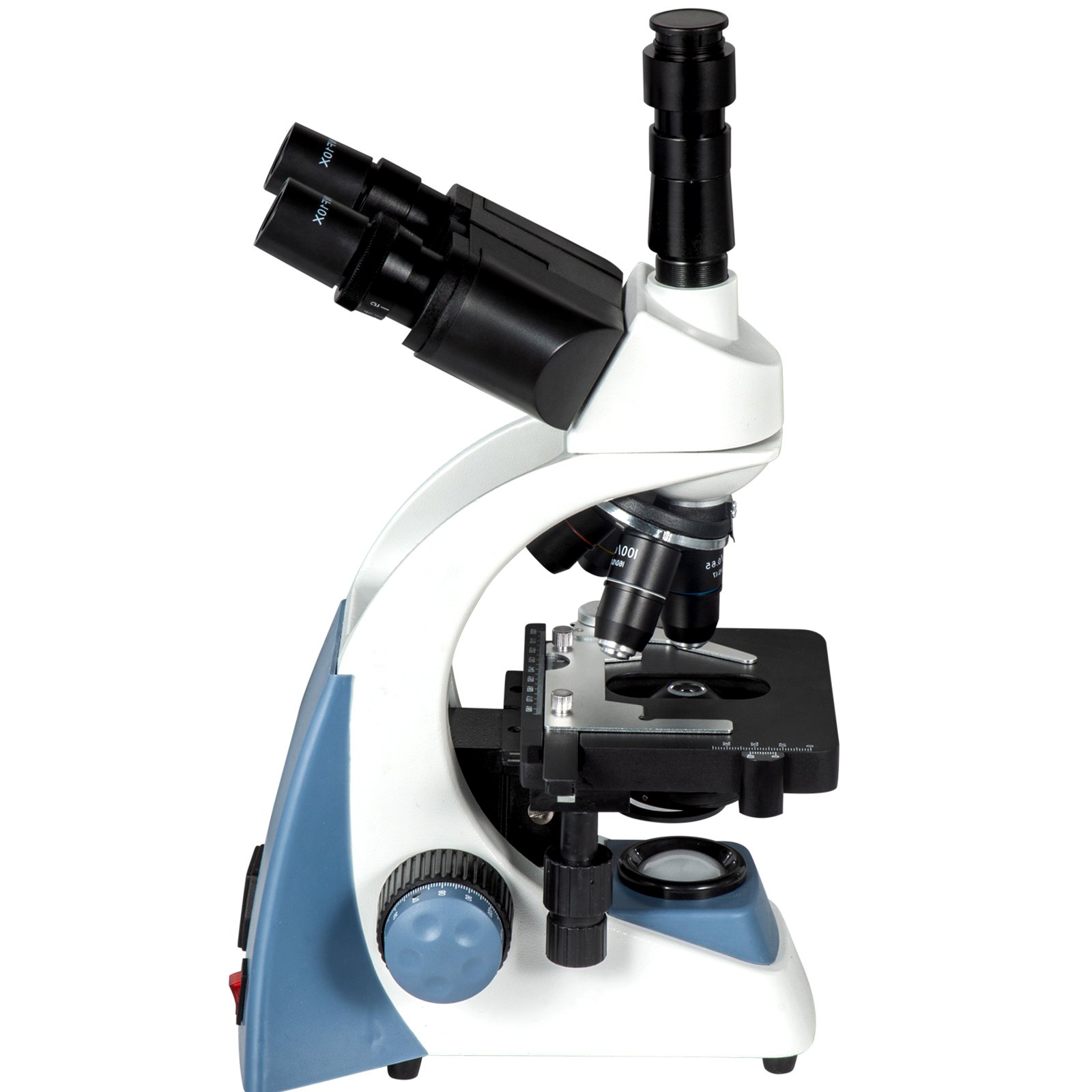 Vevor Trinocular Compound Microscope Compound Light Microscope 40x-2500x W/ Led