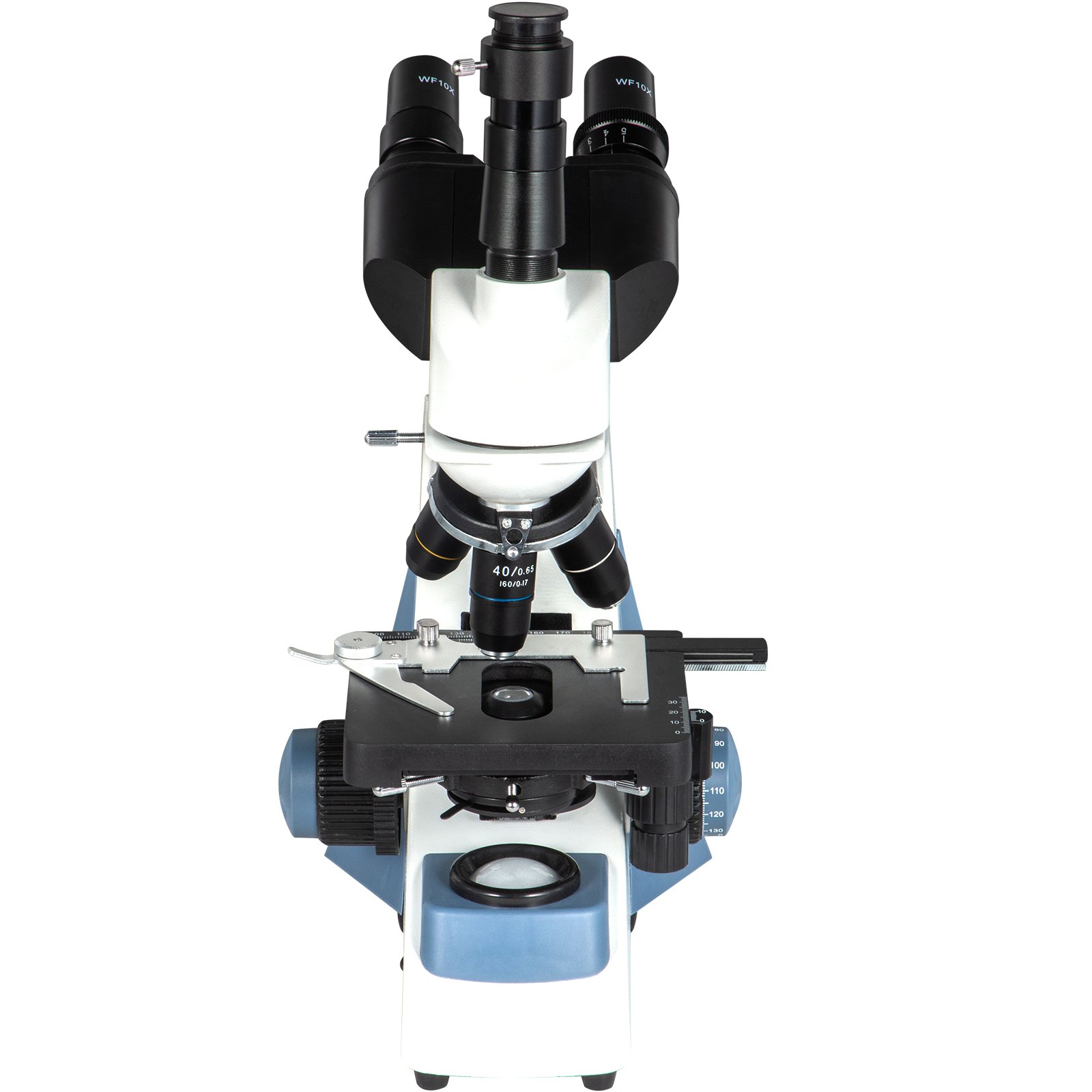 Vevor Trinocular Compound Microscope Compound Light Microscope 40x-2500x W/ Led
