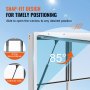 VEVOR Concession Window 60"x36", Aluminum Alloy Food Truck Service Window with Vertical Lifting Windows & Awning Door & Drag Hook, Up to 85 Degrees Serving Window for Food Trucks Concession Trailers