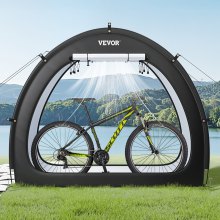 Outdoor Bike Storage Tent Fan-Shaped Waterproof Bike Tent for 1 to 2 Bikes