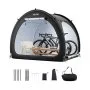 VEVOR Bike Storage Tent, 4 to 5 Bikes, Outdoor Spacious Bike Storage Tent with Ventilated Window, Waterproof Fan-Shaped Bike Tent with High Strength Fiberglass & Double Door, Fit for Bicycle