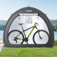 Outdoor Bike Storage Tent Fan-Shaped Dual-Door Bike Tent for 4 to 5 Bikes