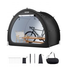 Outdoor Bike Storage Tent Fan-Shaped Waterproof Bike Tent for 4 to 5 Bikes