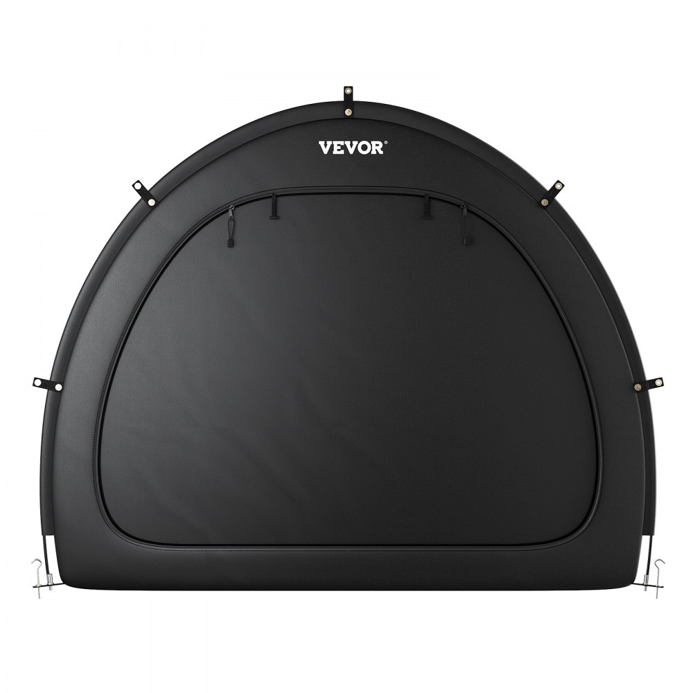 VEVOR Bike Storage Tent, 5+ Bikes, Outdoor Spacious Bike Storage Tent with Ventilated Window, Waterproof Fan-Shaped Bike Tent with High Strength Fiberglass & Dual Zippers, Fit for Bicycle