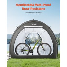 Outdoor Bike Storage Tent Fan-Shaped Waterproof Bike Tent for 5+ Bikes