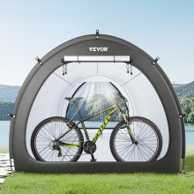 VEVOR Outdoor Bike Storage Tent Fan-Shaped Waterproof Bike Tent for 5+ Bikes