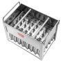 VEVOR Commercial Popsicle Moulds, 40PCS Cylindrical Ice Pop Moulds, Stainless Steel Ice Lolly Popsicle Moulds, Ice Cream Maker Mould Holder with 50PCS Popsicle Sticks & Bags (Single Mould Set - 40PCS)
