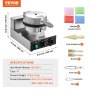 VEVOR Electric Ice Cream Cone Maker, Commercial 1230W Waffle Cone Machine, Non-Stick Stainless Steel Egg Roll Mold, with Temperature and Time Control, Handle, for Restaurant Bakery Snack Bar Family