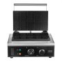 VEVOR Komerční výrobník vaflí, 10ks obdélníkový stroj na vafle, 1550W nepřilnavý nerezový belgický vaflovač s regulací teploty a času, rukojeť, pro restauraci, pekárnu, bar s občerstvením a rodinu