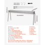 Commercial Food Heat Lamp 750W Electric Food Warmer for Restaurant & Buffet