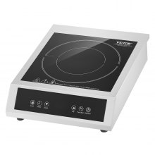 Portable Commercial Induction Cooktop 1800W Countertop Burner 9 Temp Levels