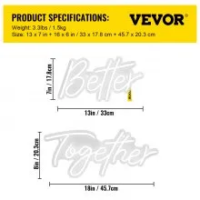 VEVOR Better Together Neon Sign, 13" x 7" +18" x 8" Warm White LED lights Sign, Adjustable Brightness with Remote Control, Used for Home, Party, Wedding, and Bar Decoration (Power Adapter Included)