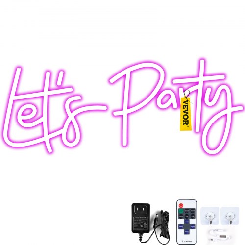 Let's Party LED Neon Light Wall Decor