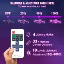 VEVOR You're Like Really Pretty Neon Sign, 27.5" x 12" Pink LED Neon Signs for Wall Decor, Large Lights Sign with Remote Control and Power Adapter, Used for Party, Wedding, Living Room, Office