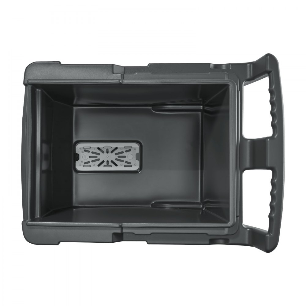 VEVOR Commercial Ice Bin, 125 lbs Portable Ice Caddy, 31.5 x 22.8 x 29 inch Insulated Ice Carrier with 4 Wheels and Flip Lid, Large Ice Bin for Catering, Kitchens, Bistros, Restaurants, and Bars