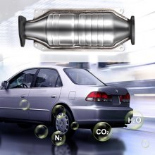 VEVOR Catalytic Converter Compatible with 1998-2002 Honda Accord 2.3L, Direct-Fit High Flow Series Cat Converter, Stainless Steel Exhaust Converter Pipe with Flange Design & Gasket (OBD III Compliant)
