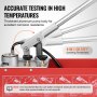 VEVOR Hydrostatic Test Pump, Max 25 bar/362 PSI, Dual Valve Hydraulic Manual Water Pressure Tester Kit with Gauge 10L Water Tank, 1.4 m Hose with 1.27 cm External Thread Connector for Pipeline