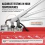 VEVOR Hydrostatic Test Pump, Max 25 bar/362 PSI, Dual Valve Hydraulic Manual Water Pressure Tester Kit with Gauge 10L Water Tank, 1.4 m Hose with 1.27 cm External Thread Connector for Pipeline