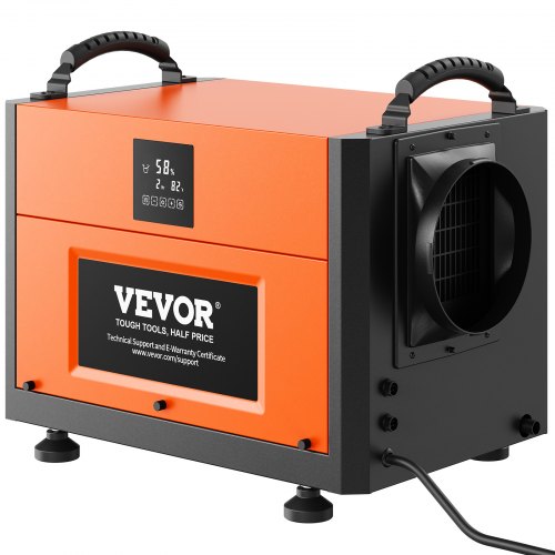 VEVOR 190 Pints Commercial Dehumidifier with Drain Hose for Crawl Spaces, Basements Warehouse & Job Sites, Large Capacity Dehumidifier for Water Damage Restoration, Auto Defrost, CSA Listed