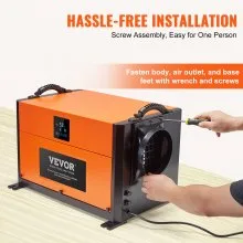 VEVOR 190 Pints Commercial Dehumidifier with Drain Hose for Crawl Spaces, Basements Warehouse & Job Sites, Large Capacity Dehumidifier for Water Damage Restoration, Auto Defrost, CSA Listed