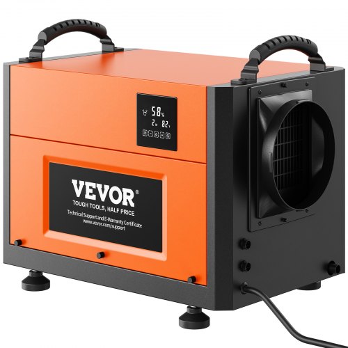 VEVOR 125 Pints Commercial Dehumidifier with Drain Hose for Crawl Spaces, Basements Warehouse & Job Sites, Large Capacity Dehumidifier for Water Damage Restoration, Auto Defrost, CSA Listed