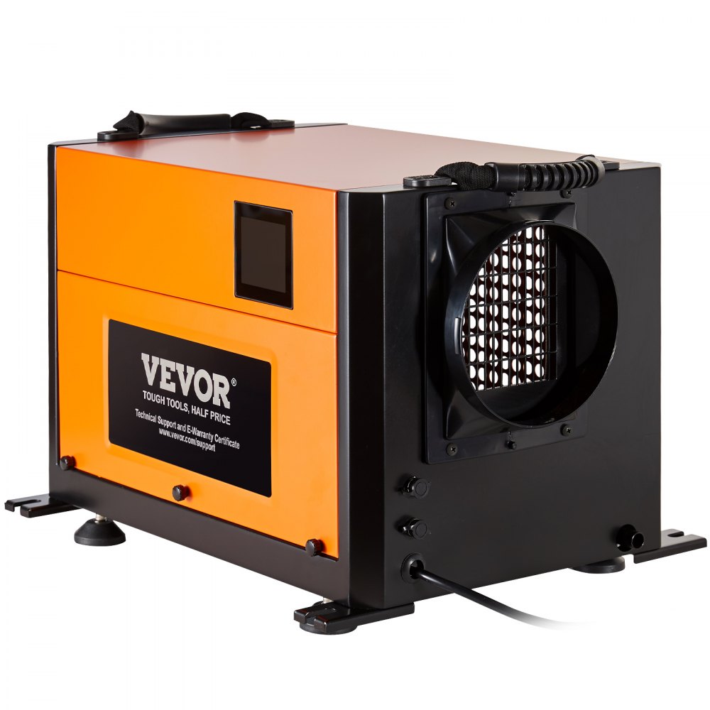 VEVOR 125 Pints Commercial Dehumidifier with Drain Hose for Crawl Spaces, Basements Warehouse & Job Sites, Large Capacity Dehumidifier for Water Damage Restoration, Auto Defrost, CSA Listed