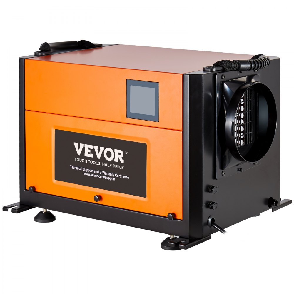 VEVOR 125 Pints Commercial Dehumidifier with Drain Hose for Crawl Spaces, Basements Warehouse & Job Sites, Large Capacity Dehumidifier for Water Damage Restoration, Auto Defrost, CSA Listed