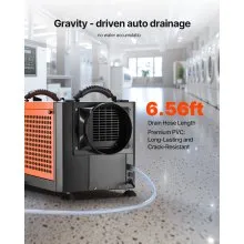 VEVOR 70 Pints Commercial Dehumidifier with Hose Auto Defrost for Crawl Space