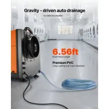 VEVOR 156 Pints Commercial Dehumidifier with Hose Auto Defrost for Crawl Space