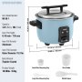 VEVOR Commercial Rice Cooker 60-Cup Non-Stick Pot 13L 24H Keep Warm Restaurant