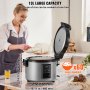 VEVOR Comercial Arroz Cooker 60-Cup Antiaderente Panela 13L 12H Manter Aquecido Restaurante