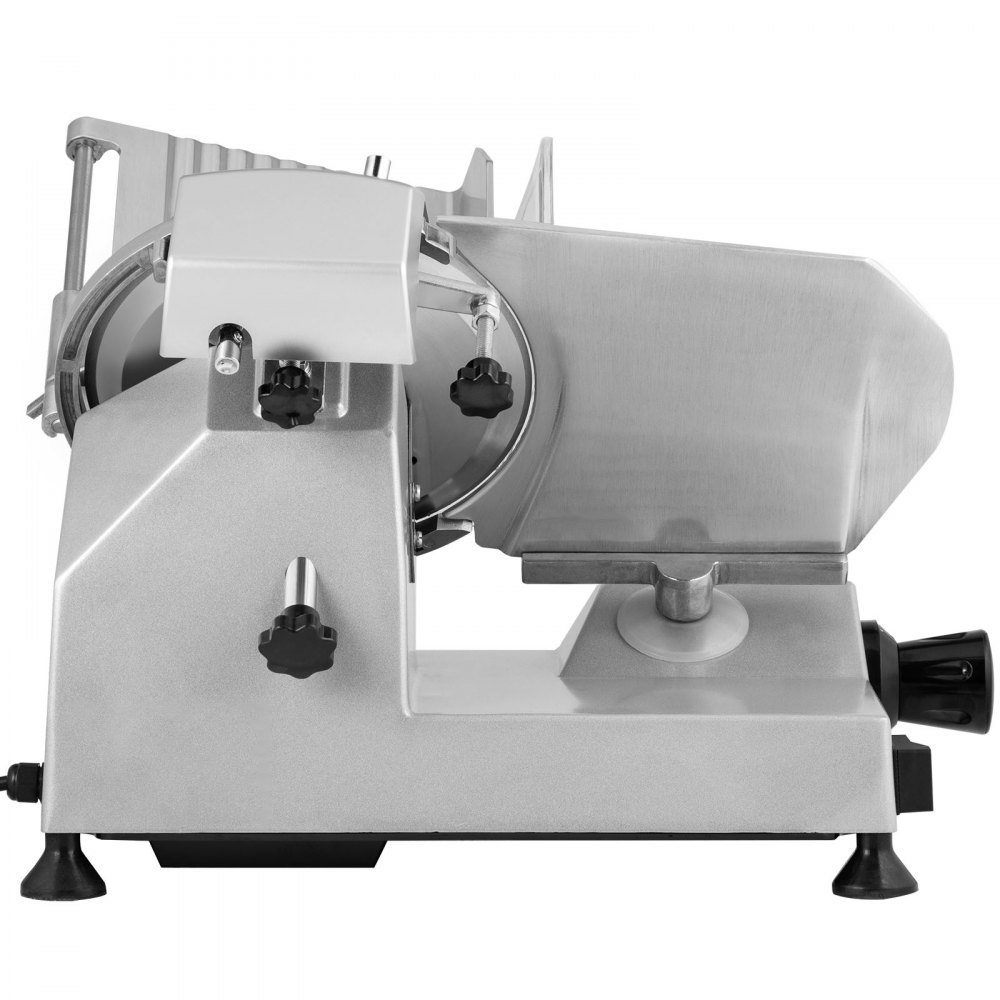 VEVOR Commercial Meat Slicer, 200W Electric Deli Food Slicer, 350-400RPM Meat Slicer with 20.3 cm Carbon Steel Blade, 0 - 1.2 cm Adjustable Thickness Electric Meat Slicer for Home and Commercial Use