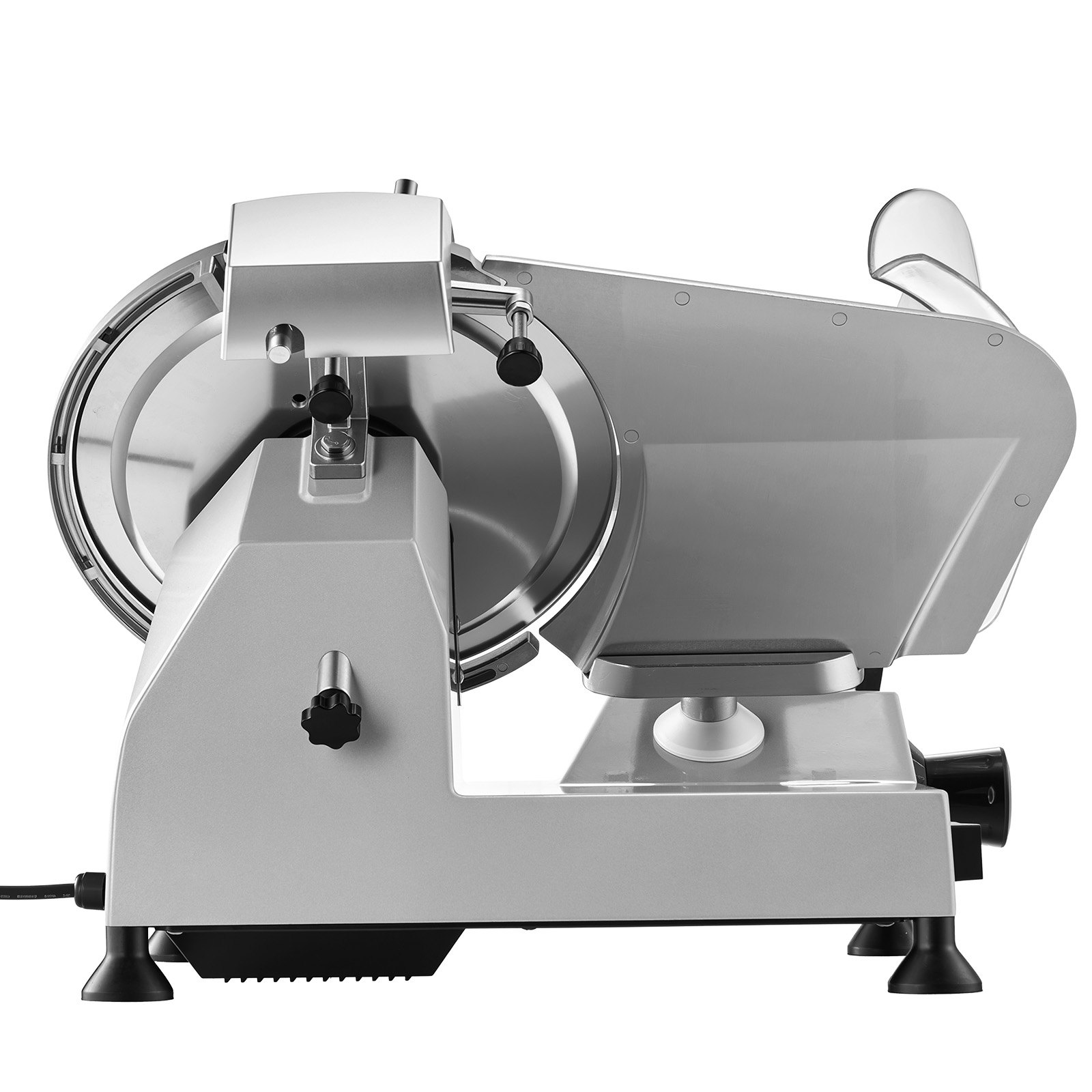 VEVOR Commercial Meat Slicer, 320W Electric Deli Food Slicer with 300mm Carbon Steel Blade, Built-In Sharpener & 0-15mm Adjustable Thickness for Frozen Meat, Ham, Baguett, Steak