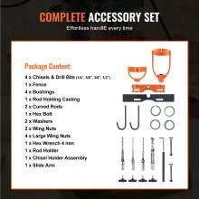 VEVOR Mortising Attachment for Drill Press, 4 Model Drills Square Hole Chisel Set, Bench Drill Locator Set Mortise and Tenon Tools with 5 Bushings, for Woodworking Mortising Tenoning Drilling Machine