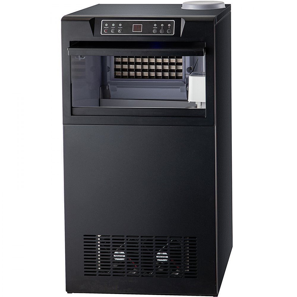 Vevor 121lb Commercial Ice Maker Built-in Ice Cube Maker Machine 50lb Storage