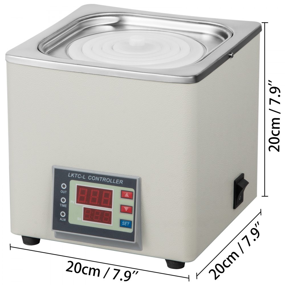 Lab Water Bath Digital Thermostatic 300w Single Hole 3l Stainless Steel 99℃ Max