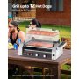 Electric 12 Hot Dog 5 Roller Commercial Grill Cooker Machine Cover 750W