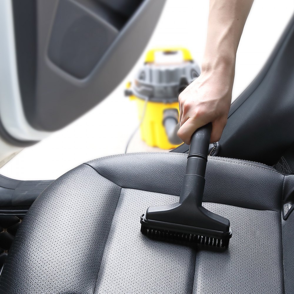 VEVOR Wet/Dry Shop Vacuum, 10L 2 Peak HP, Efficient Suction & Blower w/ Nozzle,Casters, Portable Shop Vacuum with Attachments, Lightweight Shop Vac Ideal for Carpet, Debris, Pet Hair, Yellow