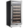 VEVOR Wine Cooler, 28 Bottle Wine Fridge, Mini Wine Cooler Refrigerator with Glass Door, Adjustable Shelves, Digital Temperature Control, Built-in & Freestanding Cooler Fridge for Home, Office, Bar
